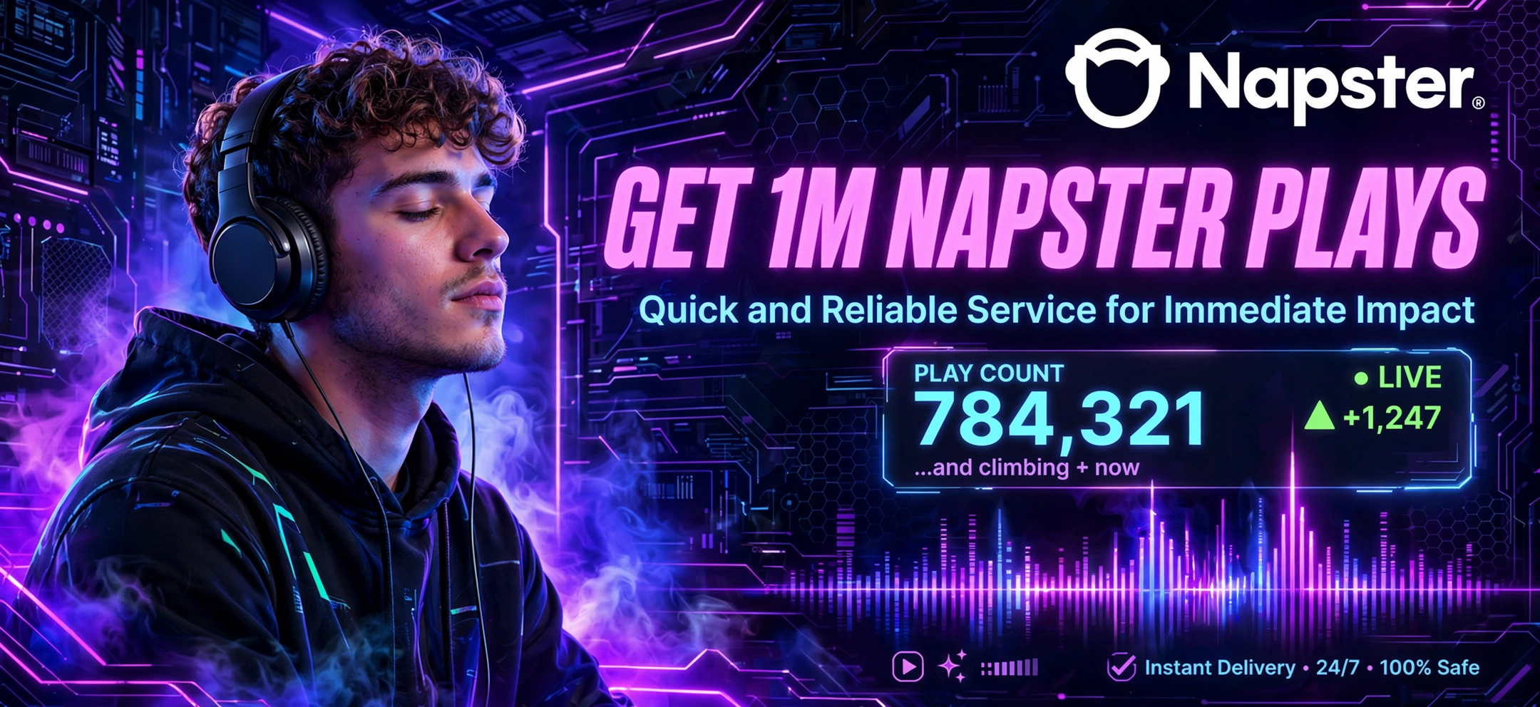 purchase Napster a million plays package