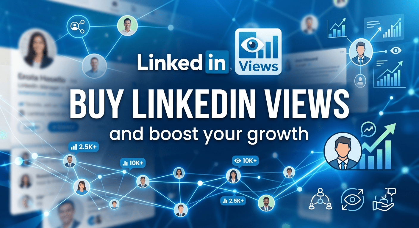 Buy LinkedIn Views with safe and reliable delivery