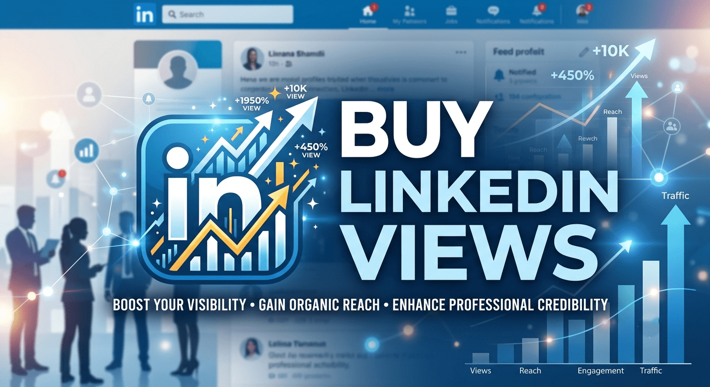 Buy LinkedIn Views to increase post visibility and reach