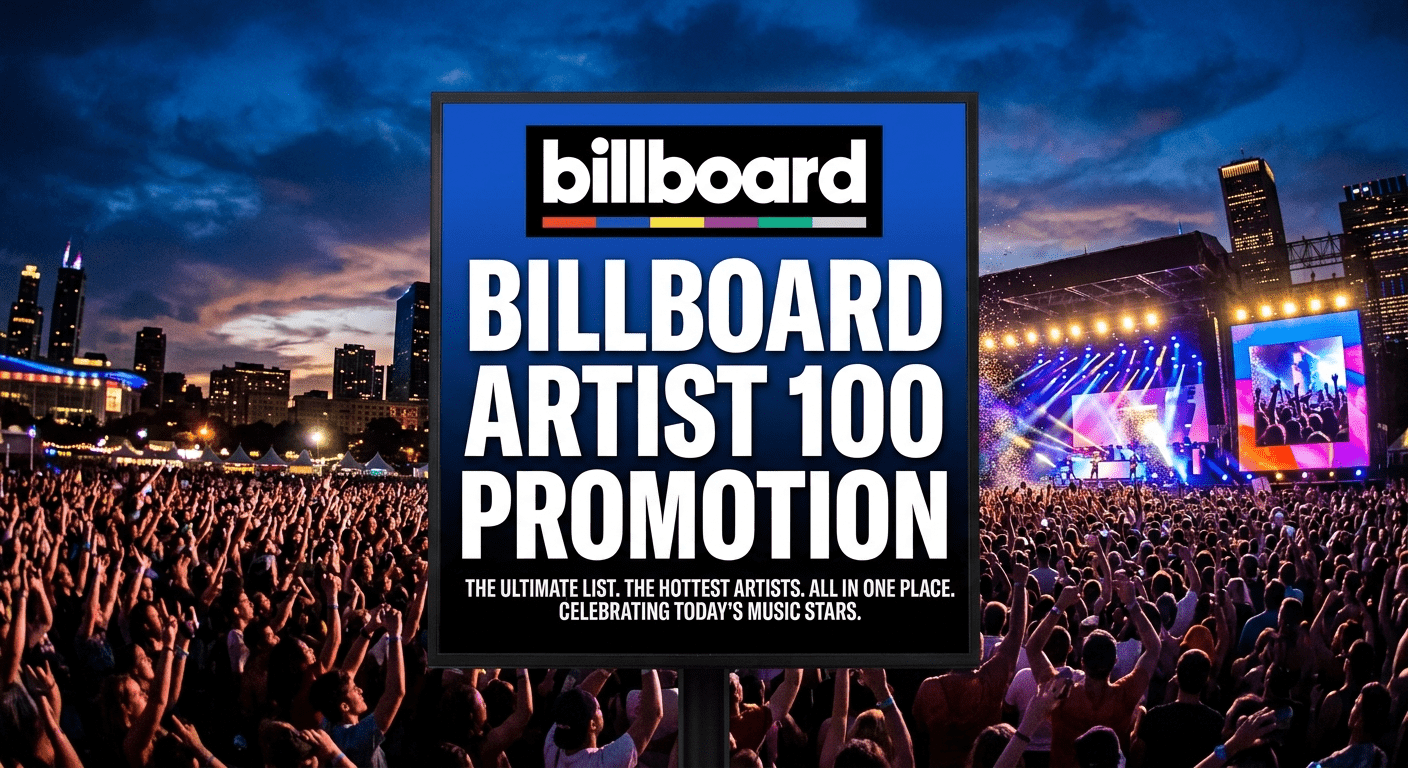 Billboard Artist 100 promotion to increase artist visibility and rankings