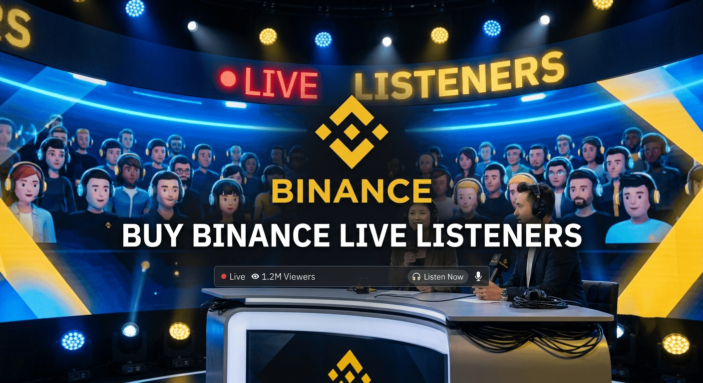 Buy Binance Live Listeners to increase your live stream audience instantly