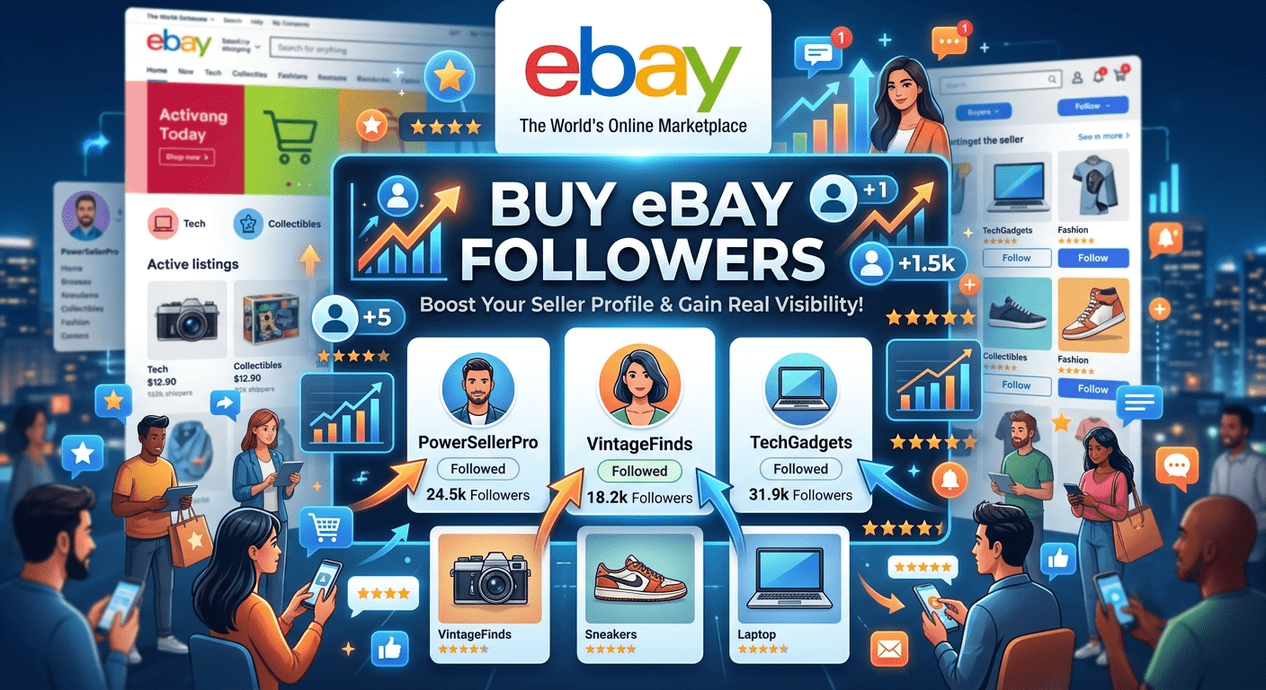 Buy eBay Followers to strengthen your seller profile